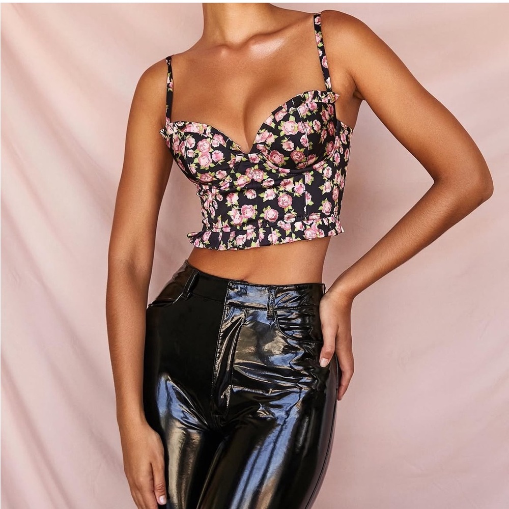 House of CB: Floral Bustier Top